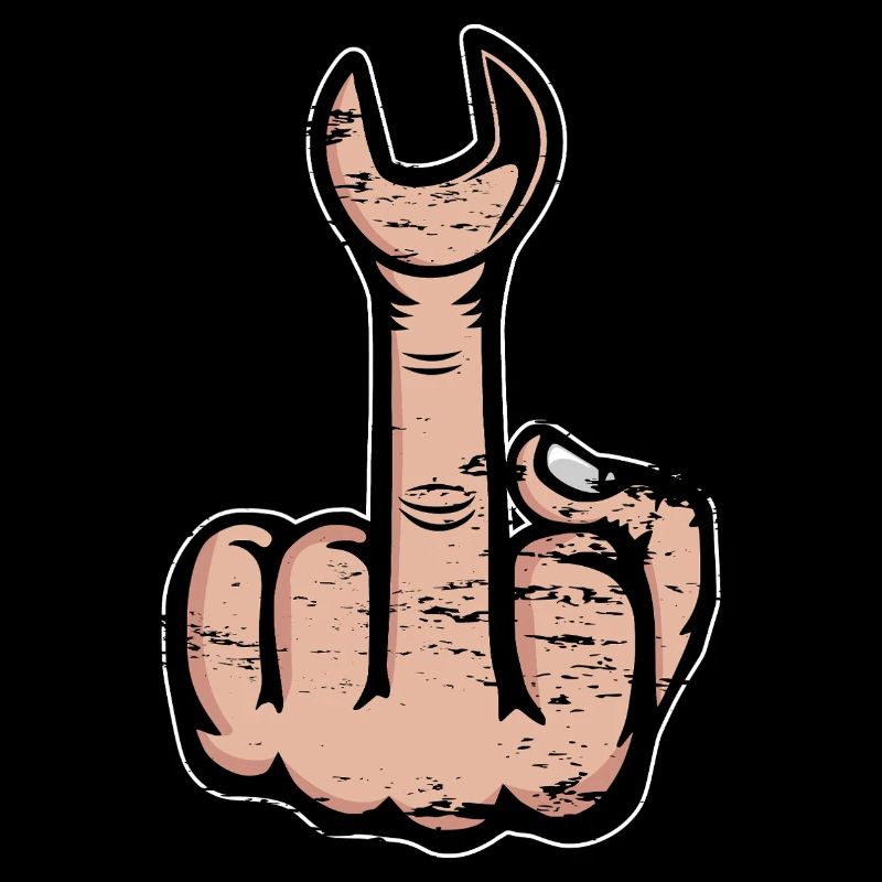 Middle Finger Stinky Finger Wrench