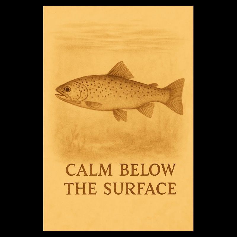 Calm Below the Surface Trout Print