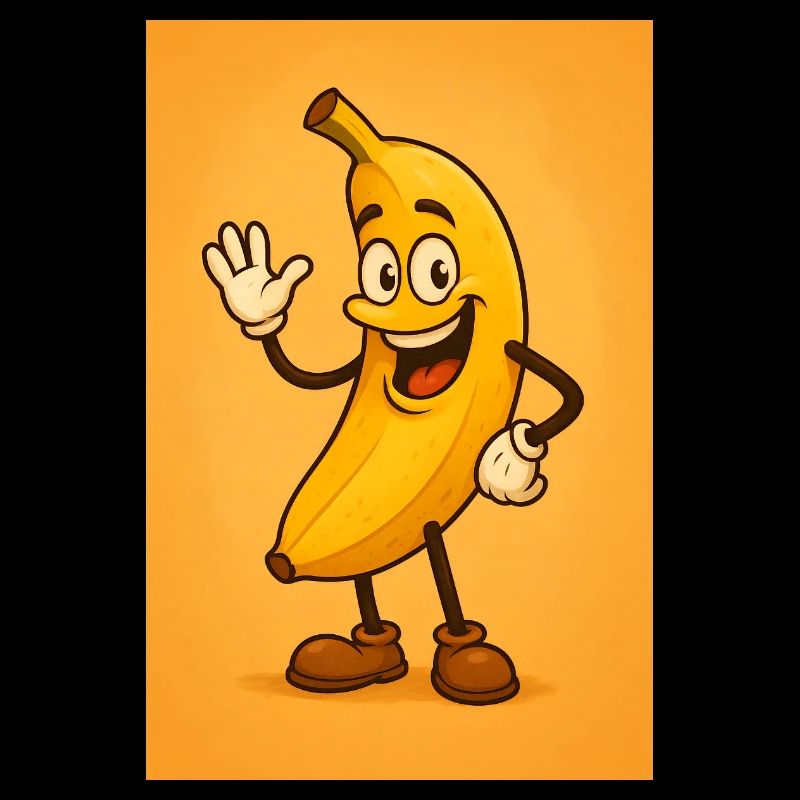 Live-Bananen-Maskottchen