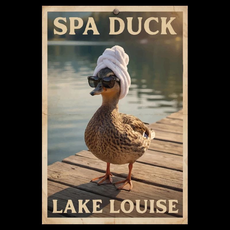 Canard de Spa au lac Louise
