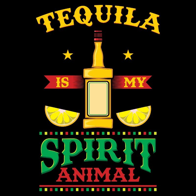 La tequila est mon design de boisson drôle d’animal spirituel