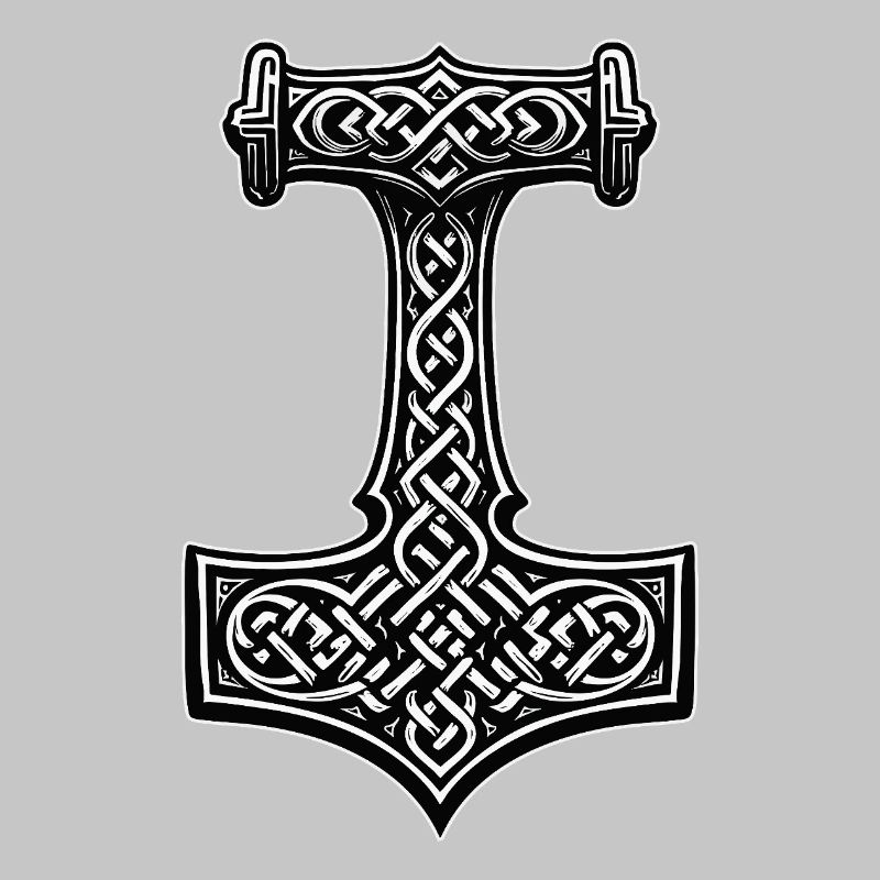 Mjölnir Viking knot symbol