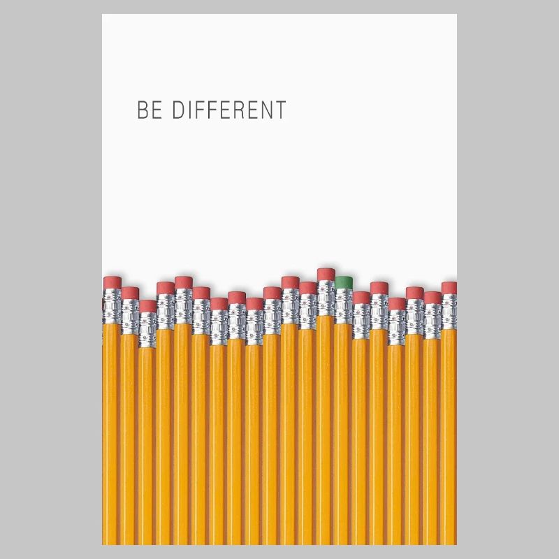 Be Different Minimalist Statement Design