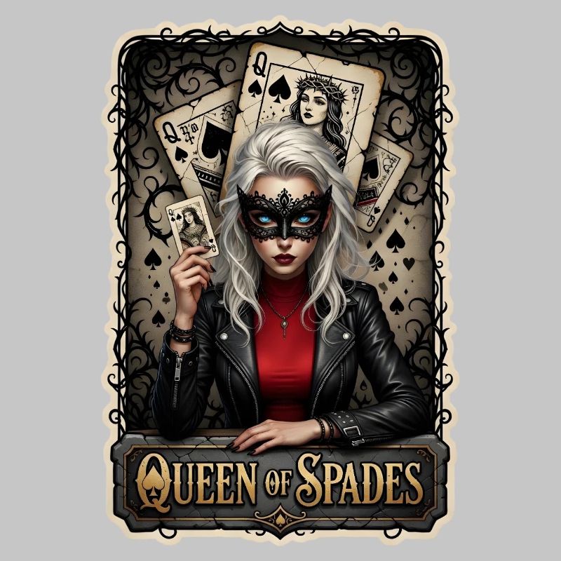 Dame de pique : Thème du poker