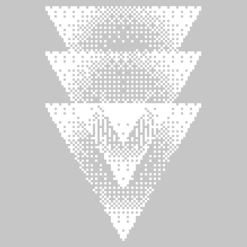 Halftone Triangle Cascade