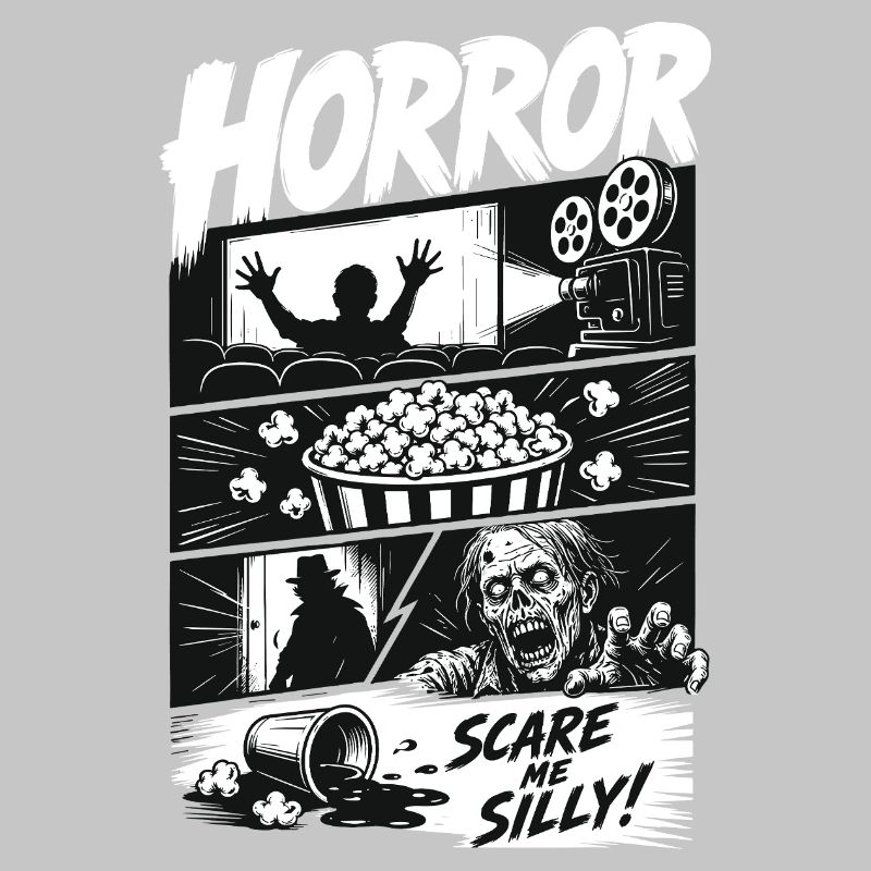Horror Popcorn Comic Style