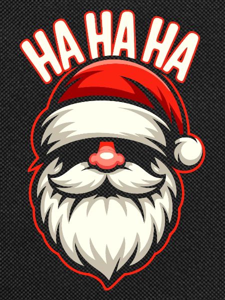 Santa Lachen HAHA Design