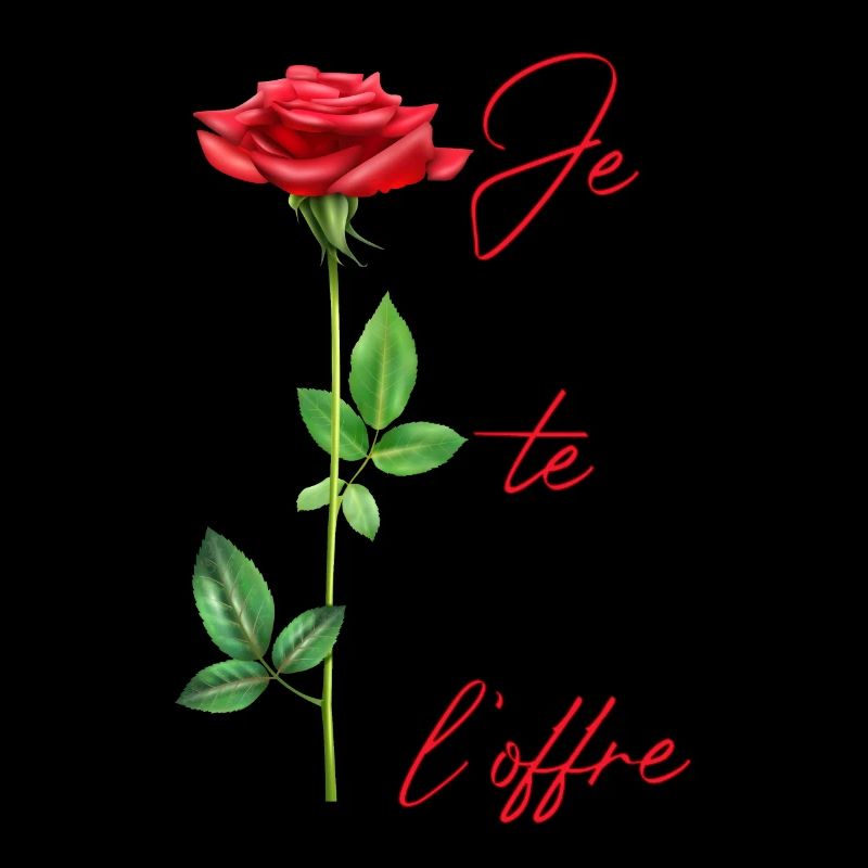 Ich biete es dir an: Rote Rose