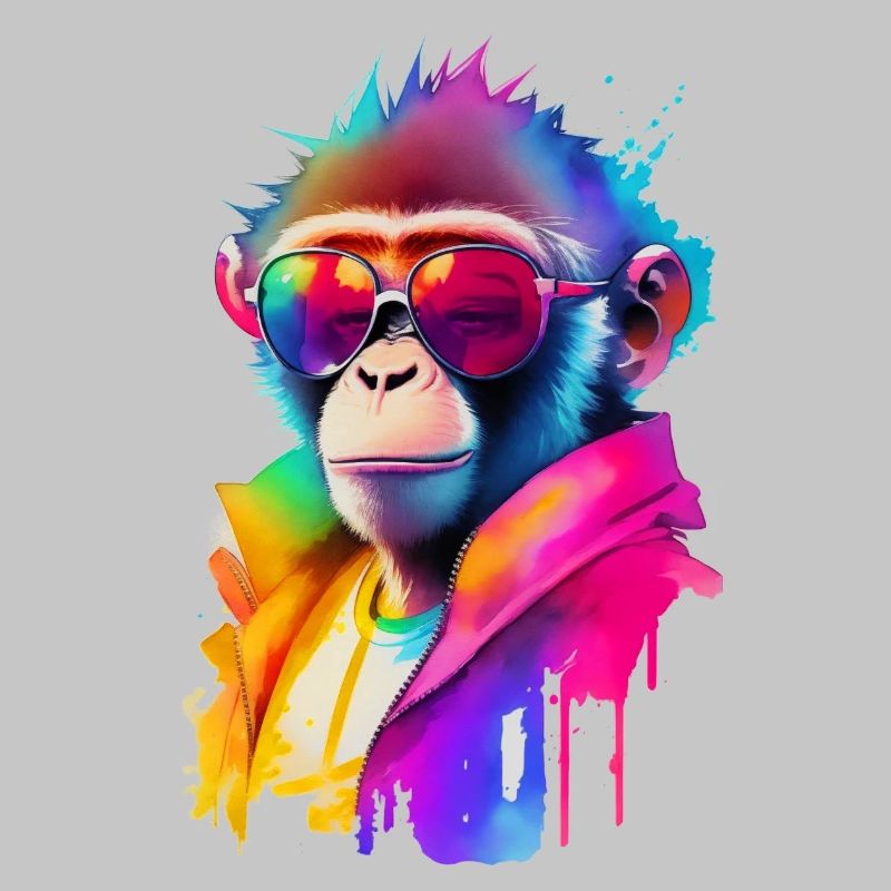 Affe mit Sonnenbrille