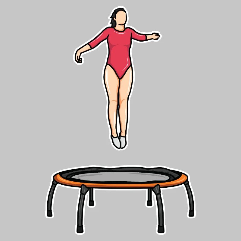 Trampolin Mädel
