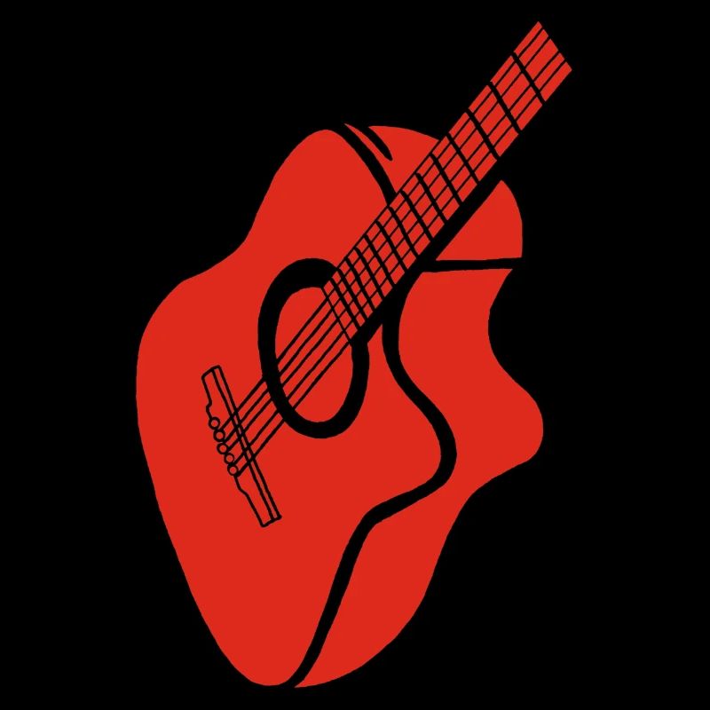 red guitar