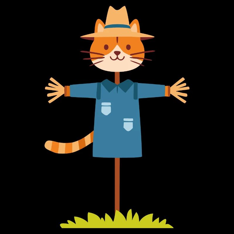 Vogelscheuche Katze