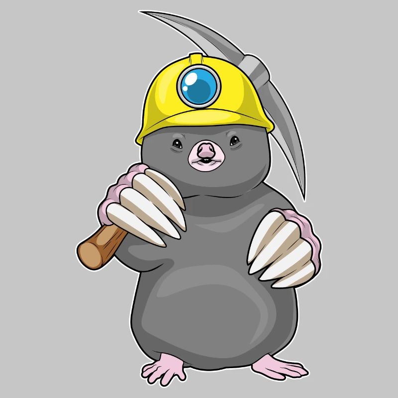 Mole Miner Pickaxe Mining