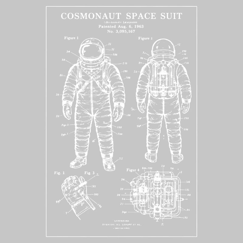Plan de la combinaison spatiale du cosmonaute