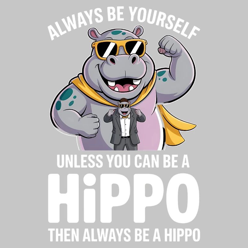 Sei immer du selbst, es sei denn, du kannst ein Nilpferd sein