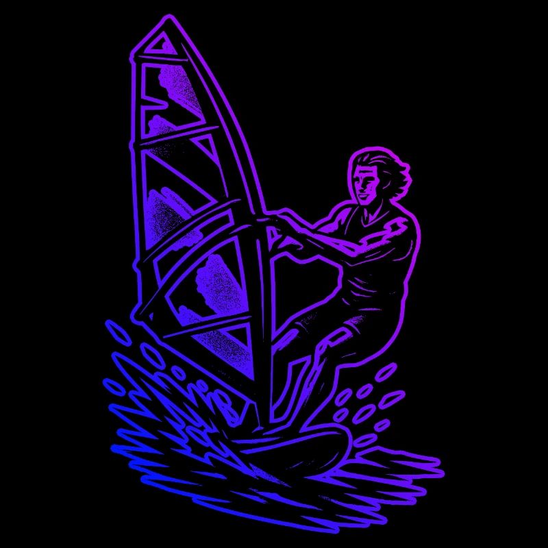 Graphismes de planche à voile pour la planche à voile