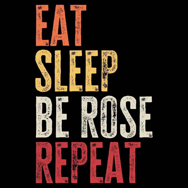 Mange, dors Be Rose Répète Nom rétro
