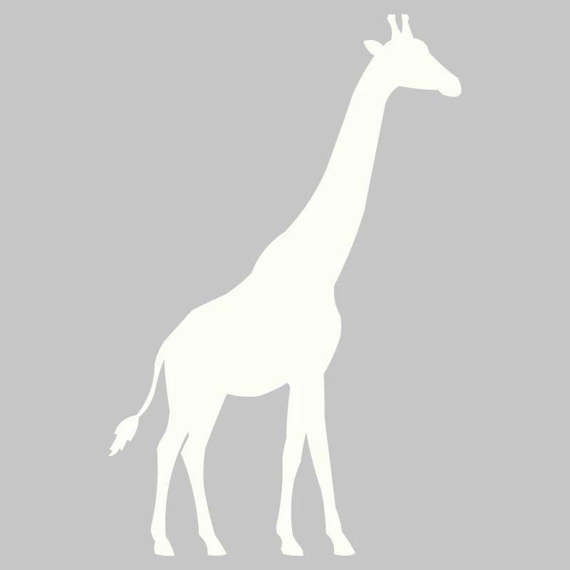 Silhouette de girafe