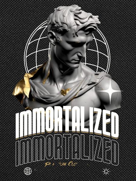 Immortalized Skulptur Globus