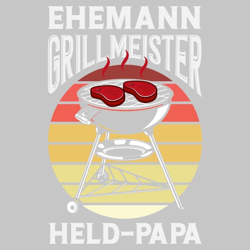 Ehemann Held Papa Vater Fleisch Grillen Bbq
