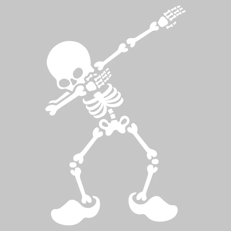 Dab dabbende skeleton dutch clogs holland
