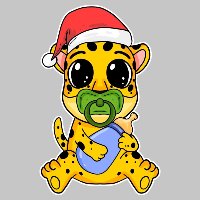 Bébé guépard Noël