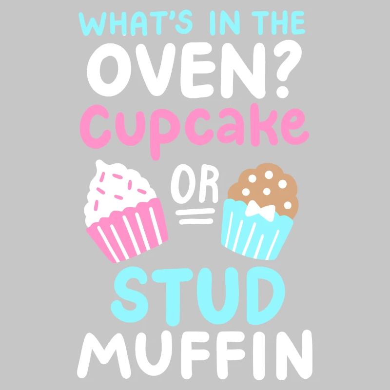 Cupcake oder Stud Muffin Gender Reveal Party