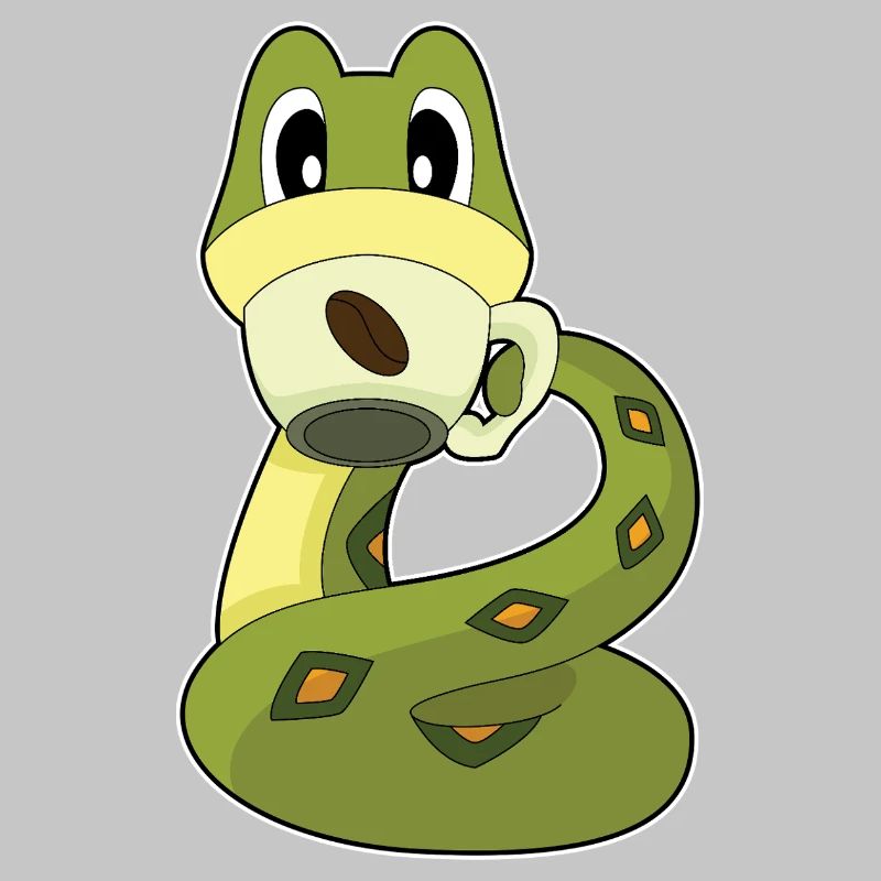 Tasse à café serpent