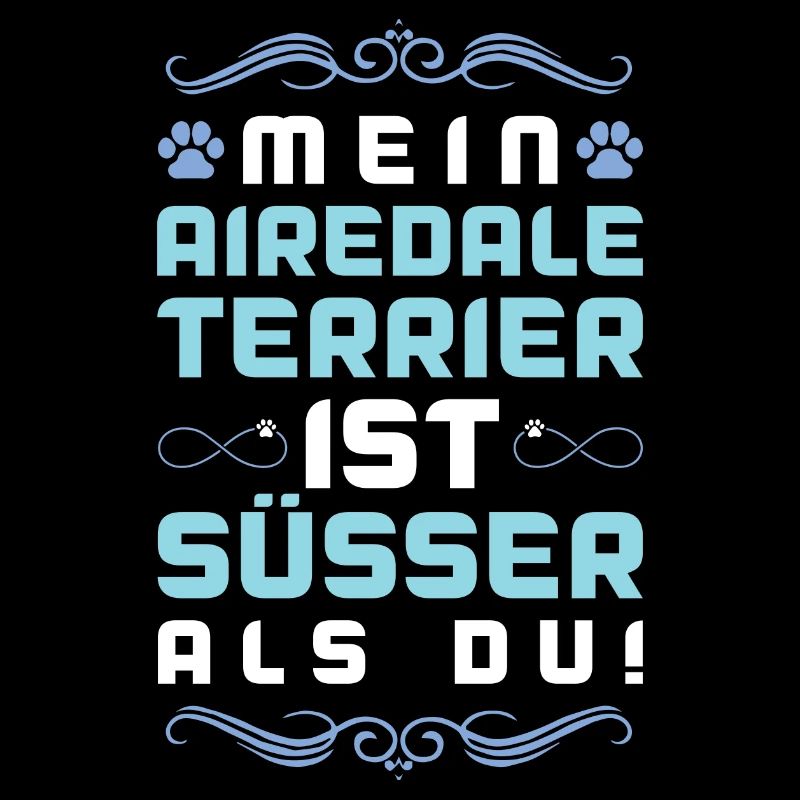 airedale terrierhund spruch