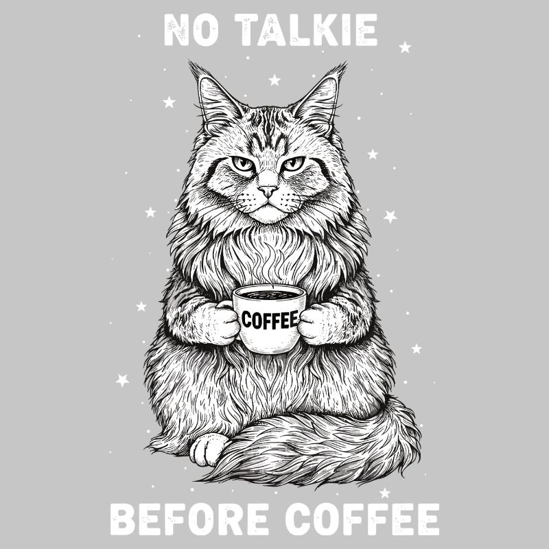 Pas de conversation devant un chat amateur de café