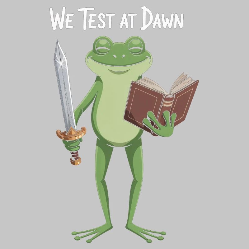 Dawn Test Frog: Sword & Book