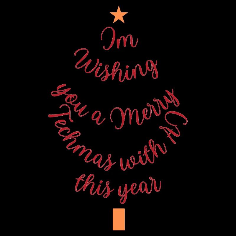 Persönlicher Weihnachtswunsch mit Stern und Geschenk