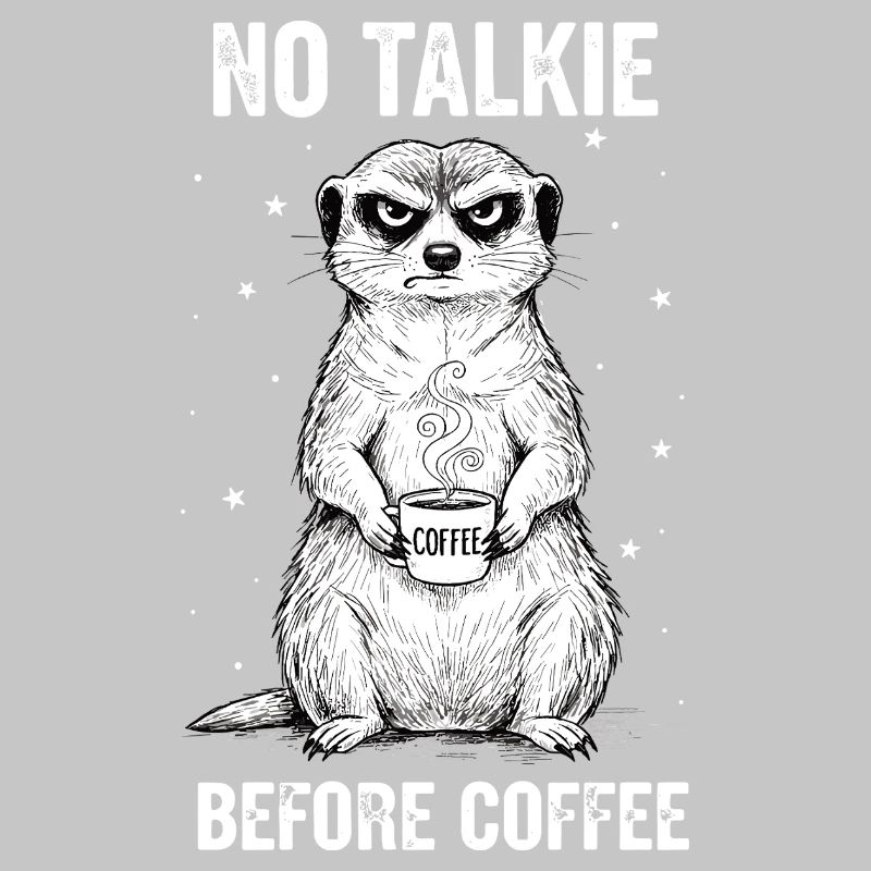 Pas de conversation devant un suricate amateur de café