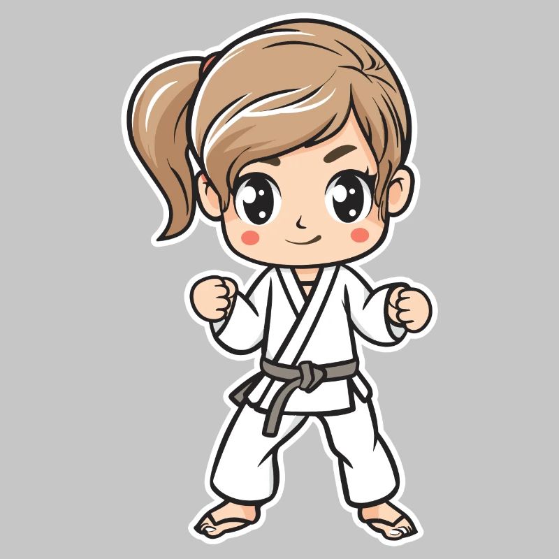 Karate Mädchen Comic
