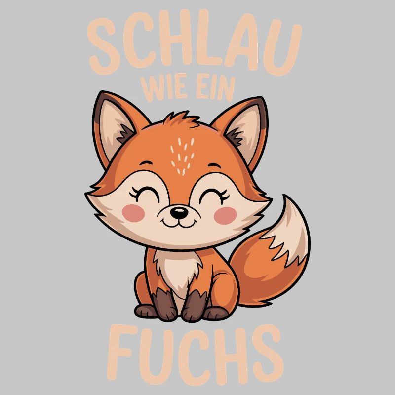 Smart as a fox cute fox design