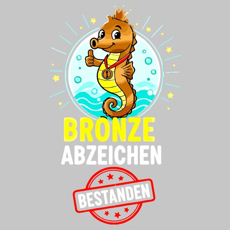Bronze Seepferdchen Abzeichen 