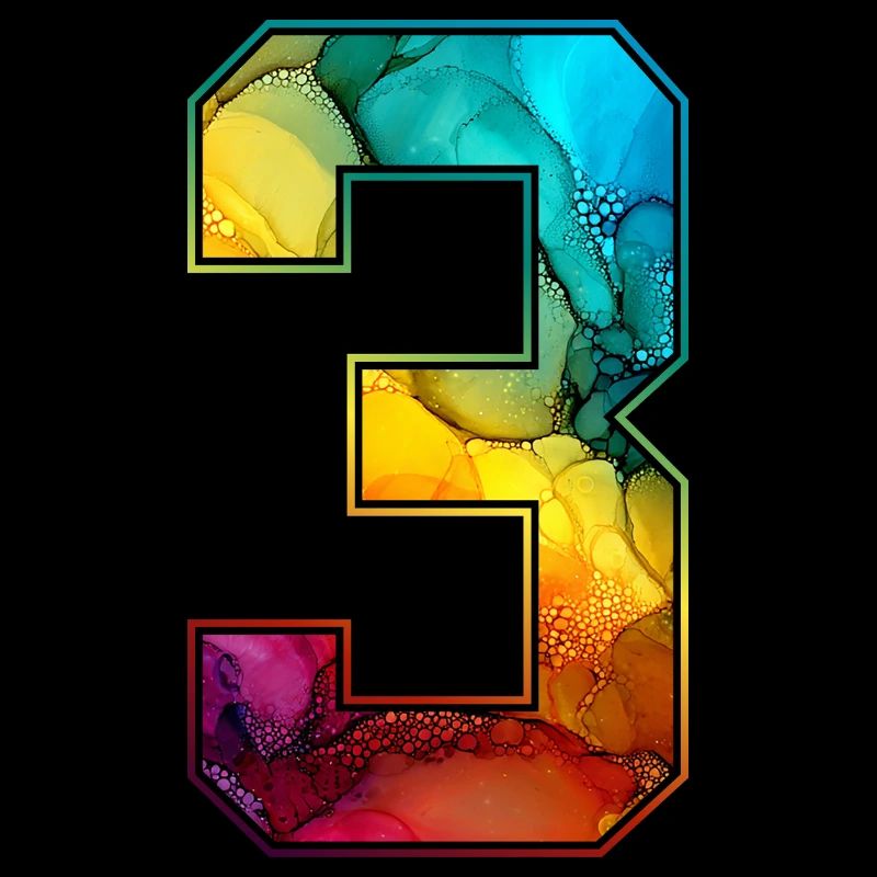 NON. 3 NUMÉRO 3 COLLÈGE 3E ANNIVERSAIRE