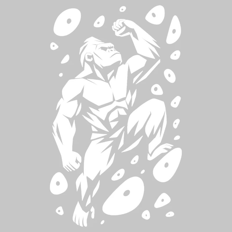 Bouldering Climbing Power Gorilla Silverback Strength