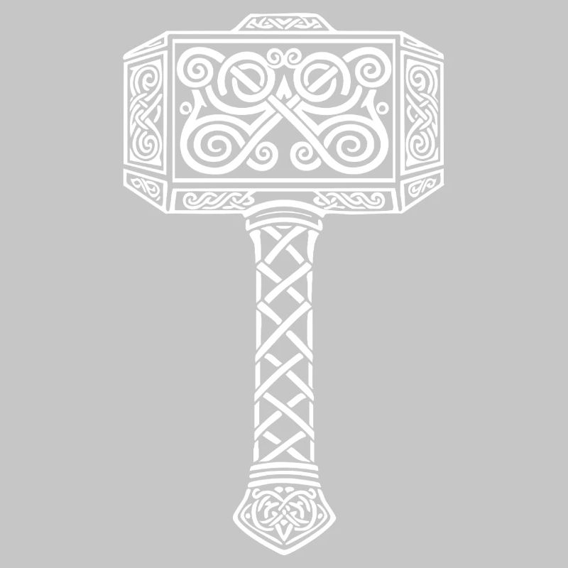 Mjölnir Thors Hammer Wikinger-Maskottchen