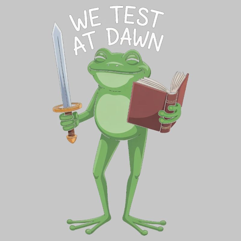 Dawn Test Frog: Sword & Scroll