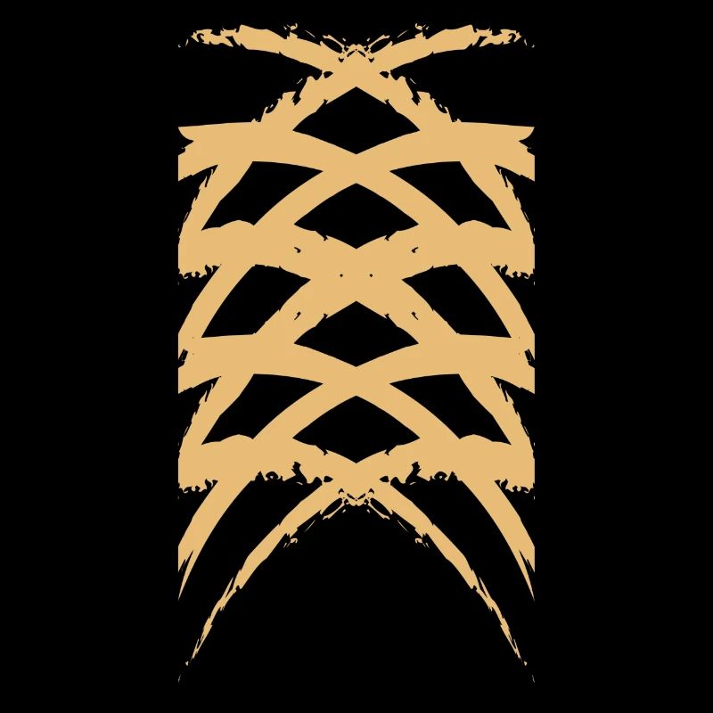 Diamond Art Crossed Pattern Woody Bones