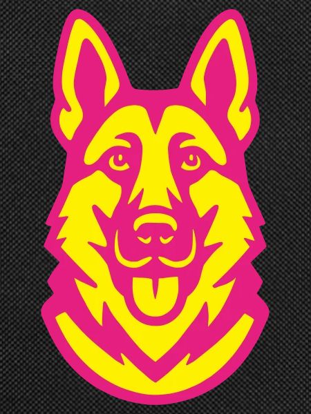 German Shepherd Pop Art