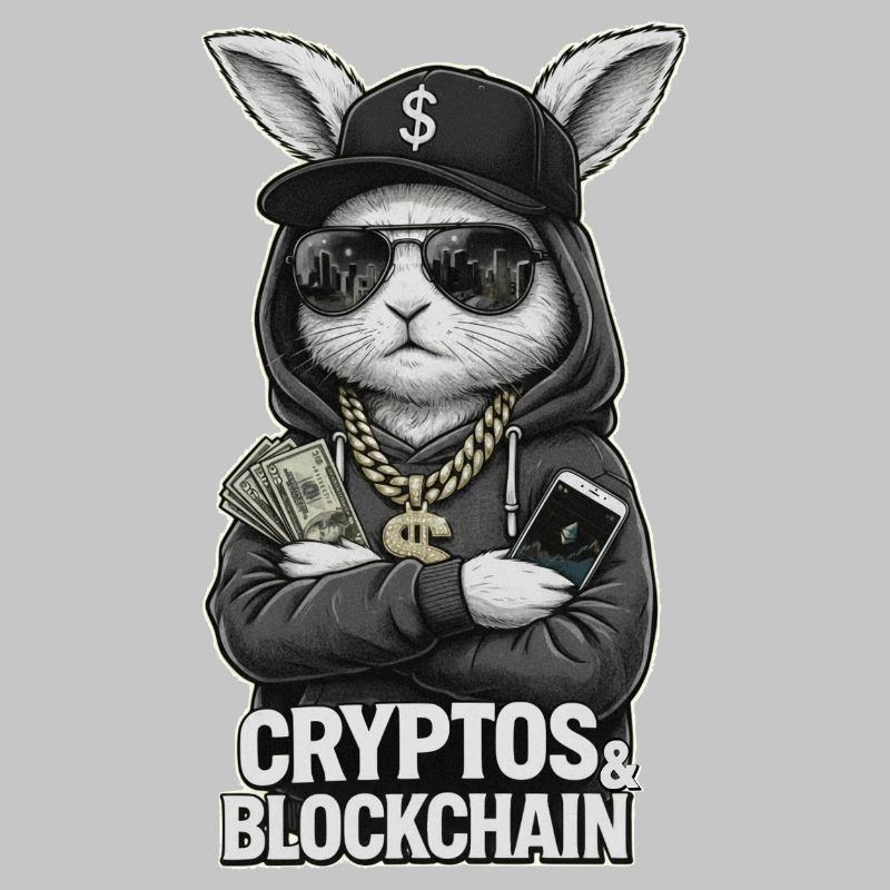 CryptoRabbit : T-shirt Blockchain Hustle