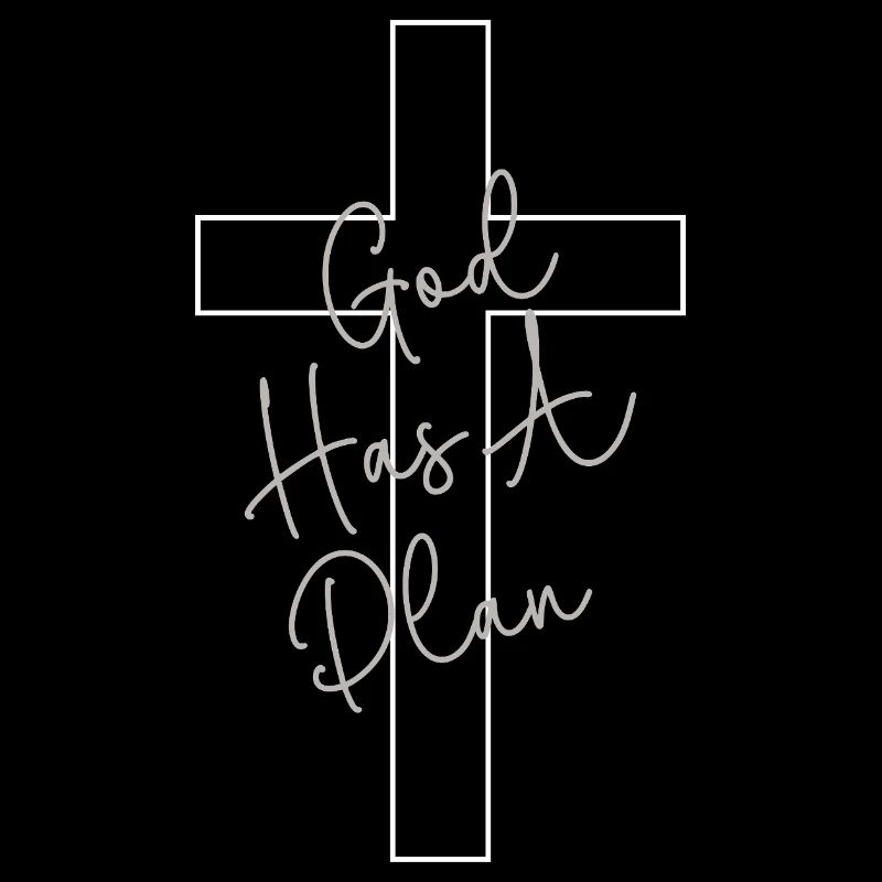 Gottes Plan Kreuz Handschrift Glaube Kirche Bibel