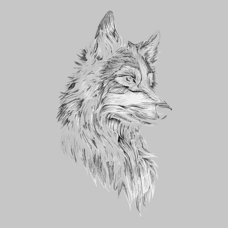 Wolf Head Realistic