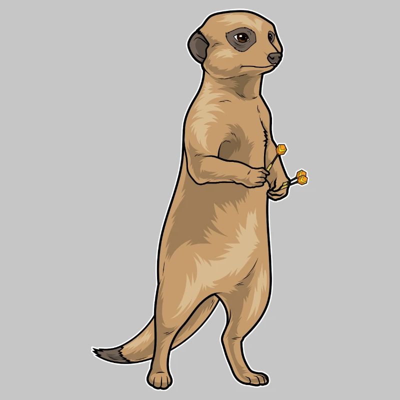 Erdmännchen Dart Dartpfeil