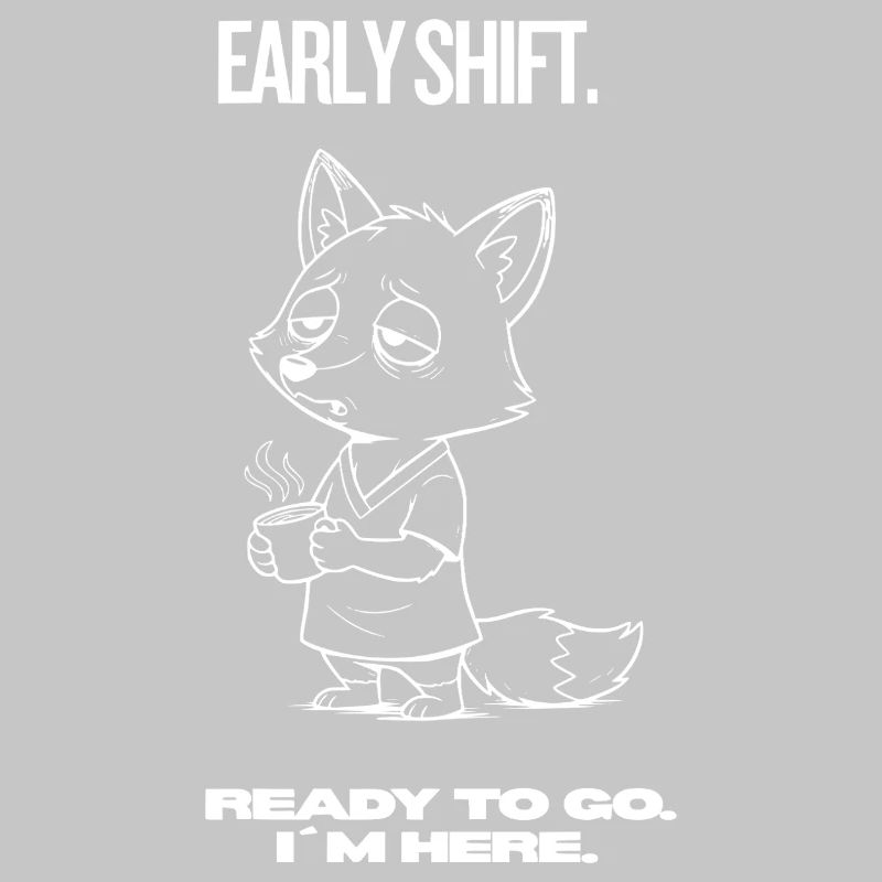 Early Shift Fox Shirt – Ready to go. I ́m here