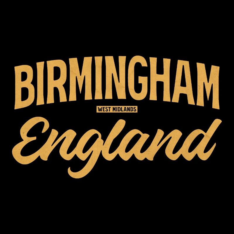 Écriture vintage de Birmingham, Angleterre