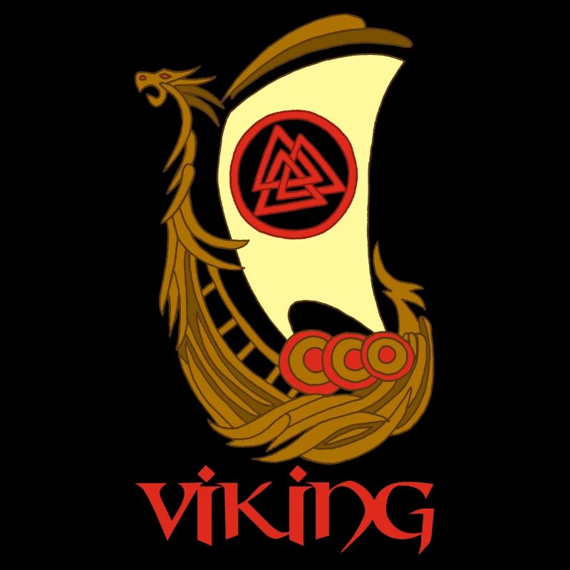 Wikingersymbol eines Drakkar
