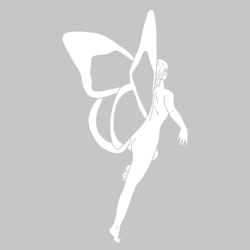 Femme papillon (blanc)